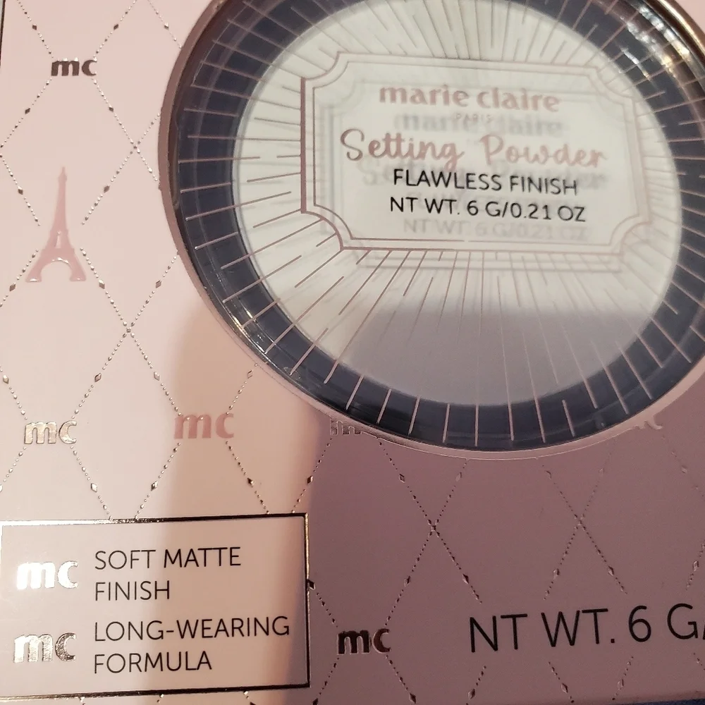 Marie Claire Paris Setting Powder Flawless Finish Face Makeup Setter
